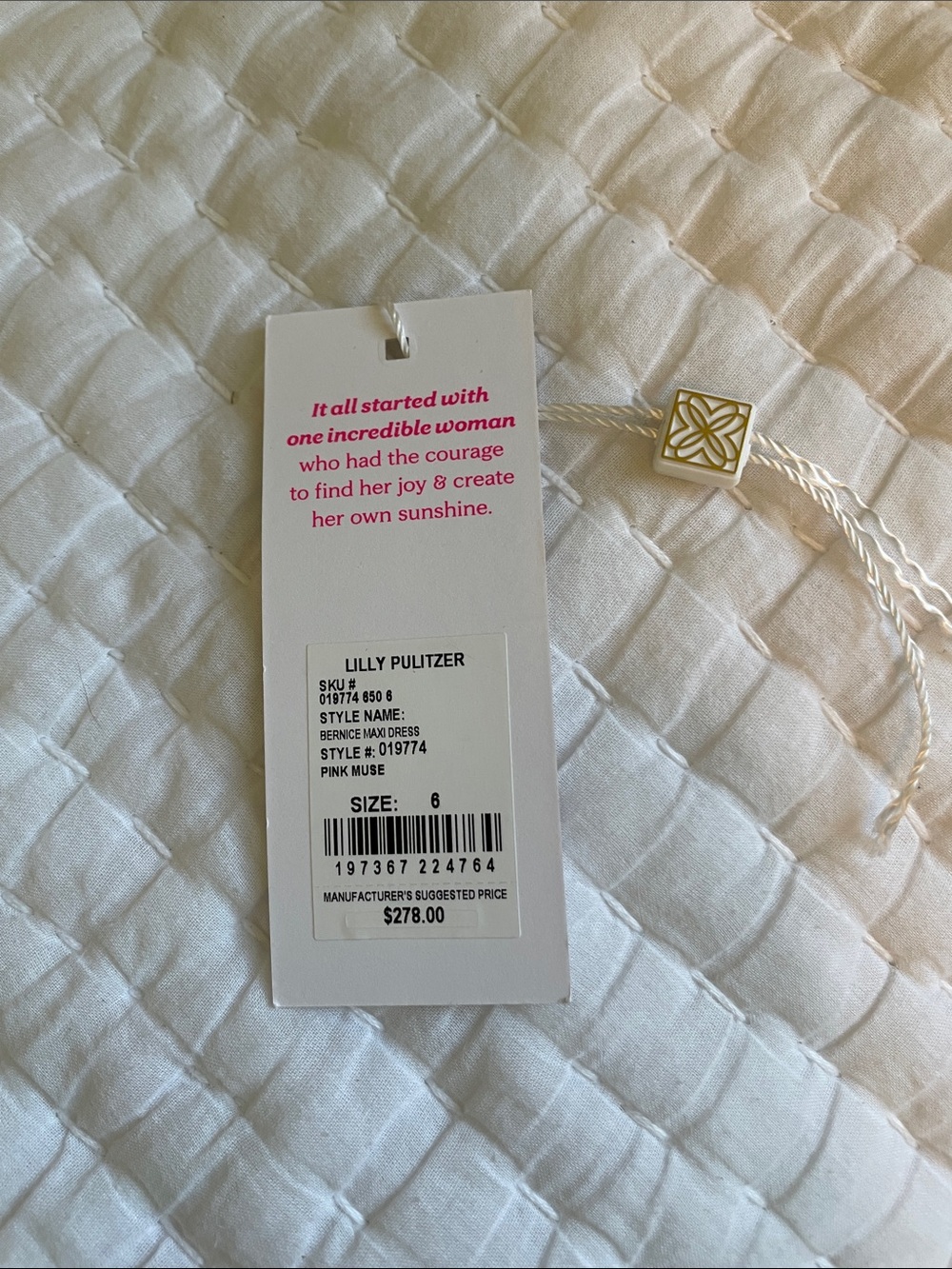 Lilly Pulitzer Pale Pink Bow-Shoulder Maxi Dress - Picture 2 of 6